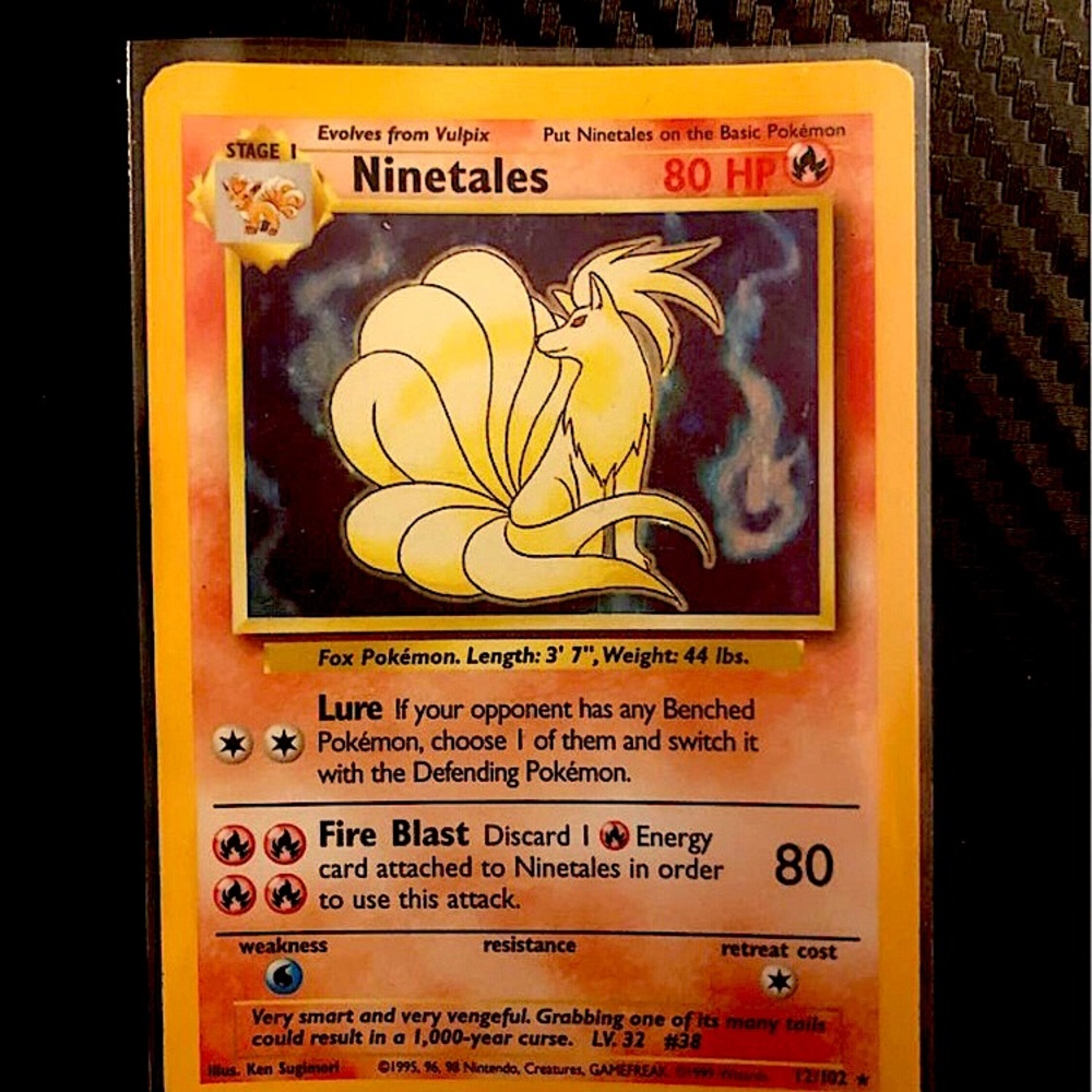 Here is a 1999 Ninetales Holographic kept in pristine condition.